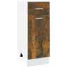 Smoked Oak Drawer Bottom Cabinet - 30x46x81.5 cm