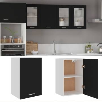 Hanging Cabinet Black 39.5x31x60 cm | Durable Storage Solution