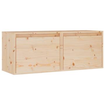 Wall Cabinets 2 pcs - Solid Pinewood | Hipomarket