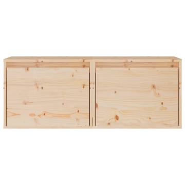 Wall Cabinets 2 pcs - Solid Pinewood | Hipomarket