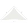 HDPE Sunshade Sail 3x3x4.2m - White UV Protection