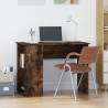 Desk Smoked Oak 100x55x75 cm Engineered Wood Colour smoked oak 