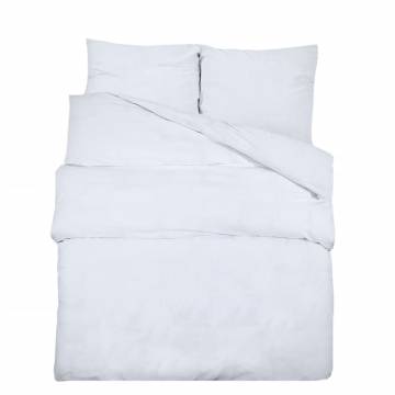 Luxury White Duvet Cover Set 225x220cm - 100% Cotton