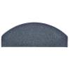 Carpet Stair Treads - Dark Grey & Blue | 15 pcs - 65x24 cm