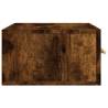 Wall-mounted Bedside Cabinet Smoked Oak - 35x35x20 cm