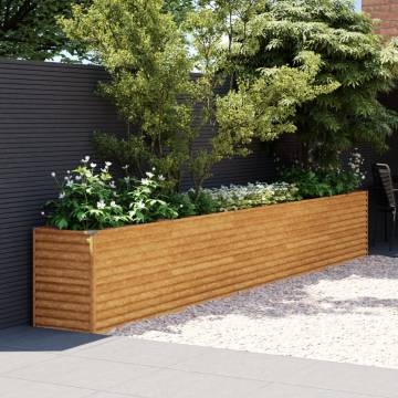 Garden Raised Bed 482x50x69 cm in Corten Steel - Durable & Stylish