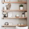 Wall Shelf 100x10x4 cm Untreated Solid Wood Oak Colour natural Size 100 x 10 x 4 cm Quantity in Package 1 Number of Pieces 