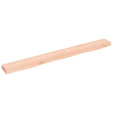 Wall Shelf 100x10x4 cm - Untreated Solid Wood Oak | Hipo Market