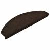 Self-adhesive Dark Brown Stair Mats - 10pcs | HipoMarket