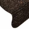 Self-adhesive Dark Brown Stair Mats - 10pcs | HipoMarket