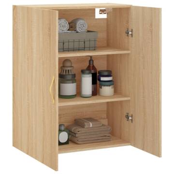 Wall Mounted Cabinet Sonoma Oak - Stylish Storage Solution