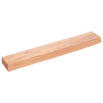 Wall Shelf Light Brown - Solid Oak | Hipomarket UK