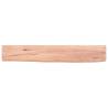 Wall Shelf Light Brown - Solid Oak | Hipomarket UK