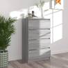 Sideboard Grey Sonoma 60x35x98.5 cm Engineered Wood Colour grey sonoma Quantity in Package 1 