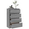 Grey Sonoma Sideboard - 60x35x98.5 cm | Hipo Market