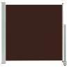 Patio Retractable Side Awning 160x300 cm - Brown | Hipo Market