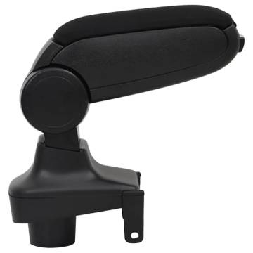 Car Armrest Black 15x35x(30-47) cm - Durable Storage Solution