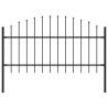 Garden Fence with Spear Top Steel Quantity in Package 1 Length 1.7 m Height 100-125 cm 