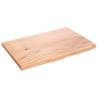 Light Brown Bathroom Countertop - Solid Wood 60x40 cm | HipoMarket