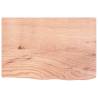 Light Brown Bathroom Countertop - Solid Wood 60x40 cm | HipoMarket