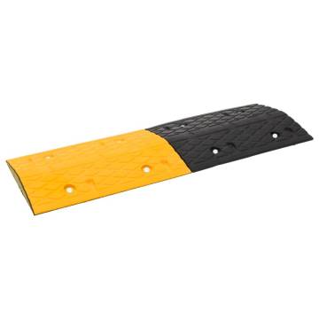 Speed Hump Yellow&Black 97x32.5x4 cm Rubber - Safety Solution