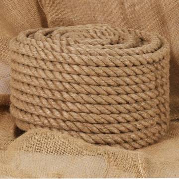 Jute Rope 25m Long - 20mm Thick for Crafts & Gardening