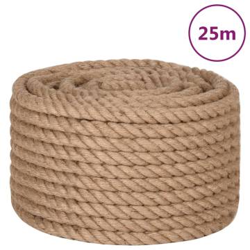 Jute Rope 25m Long - 20mm Thick for Crafts & Gardening