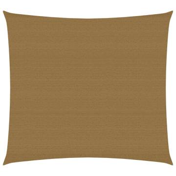 Sunshade Sail 160 g/m² Taupe 3.6x3.6 m HDPE | Hipo Market