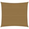 Sunshade Sail 160 g/m² Taupe 3.6x3.6 m HDPE Colour taupe Size 3.6 x 3.6 m Quantity in Package 1 