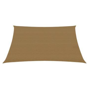 Sunshade Sail 160 g/m² Taupe 3.6x3.6 m HDPE | Hipo Market