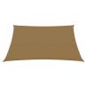 Sunshade Sail 160 g/m² Taupe 3.6x3.6 m HDPE | Hipo Market