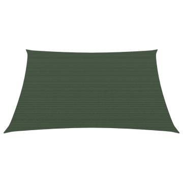 Sunshade Sail 160g/m² Dark Green 4x4m - HDPE Outdoor Protection