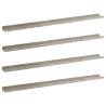 Stylish 4 Pcs Concrete Grey Wall Shelves | HipoMarket UK