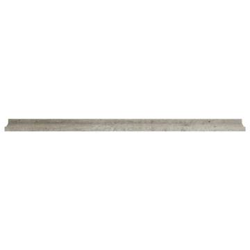 Stylish 4 Pcs Concrete Grey Wall Shelves | HipoMarket UK