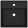 Luxury Matt Black Ceramic Basin - 41x41 cm | Hipomarket