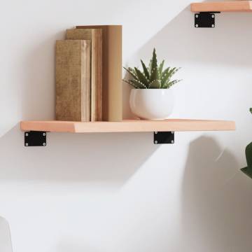 Wall Shelf 40x20 cm - Untreated Solid Oak Wood | HipoMarket