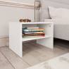 Bedside Cabinet White 40x30x30 cm Engineered Wood Colour white Quantity in Package 1 