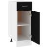 Drawer Bottom Cabinet Black - Space-Saving Storage 30x46x81.5 cm