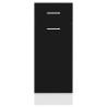 Drawer Bottom Cabinet Black - Space-Saving Storage 30x46x81.5 cm