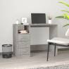 Desk with Drawers Concrete Grey 102x50x76 cm Engineered Wood Colour concrete grey 