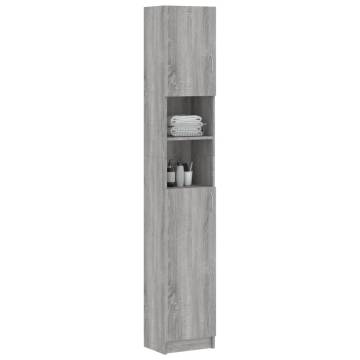 Bathroom Cabinet Grey Sonoma - Stylish Storage Solution