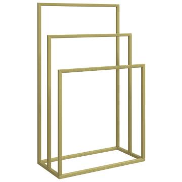 Freestanding Towel Rack Gold - Stylish Bathroom Storage