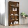 5-Tier Book Cabinet Smoked Oak 80x24x175 cm Engineered Wood Colour smoked oak Size 80 x 24 x 175 cm Quantity in Package 1 