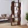 Brown Oak Book Cabinet & Room Divider | 80x24x192 cm