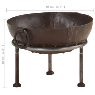 Rustic Fire Pit Ø 40 cm Iron - Warm Up Your Garden