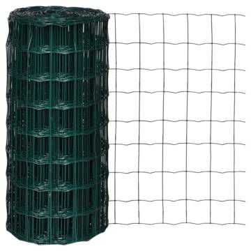 Euro Fence Steel 10x0.8 m Green - Durable & Stylish Fencing