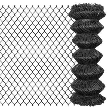 Chain Link Fence Steel 15x1 m Grey - Durable & Versatile