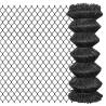 Chain Link Fence Steel 15x1 m Grey Colour grey Quantity in Package 1 Length 15 m Height 1 m 