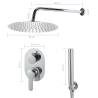 Shower System Stainless Steel 201 - Stylish & Sturdy