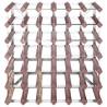 Wine Rack for 42 Bottles - Brown Solid Wood Pine